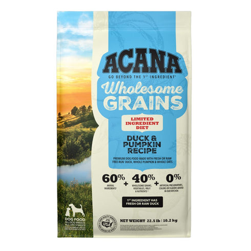 Acana L.I.D. Duck & Pumpkin Wholesome Grains 22.5lb - Poudre Pet and Feed Supply