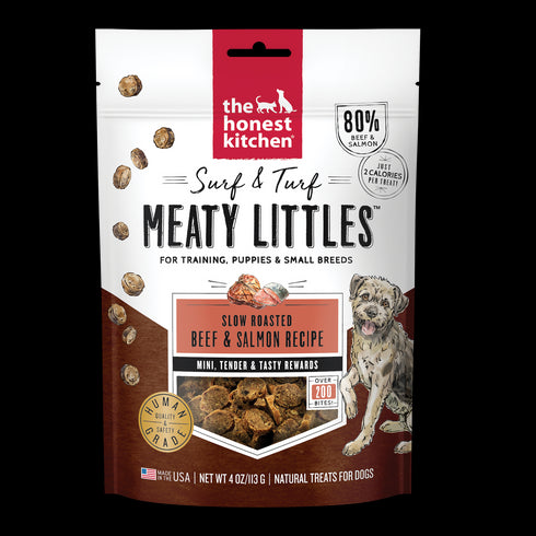 The Honest Kitchen Surf & Turf Meaty Littles Beef Salmon Dog Treats 4Oz - Poudre Pet and Feed Supply