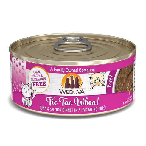 Weruva Cat Pate Tic Tac Whoa! Tuna & Salmon Wet Cat Food 5.5oz - Poudre Pet & Feed Supply