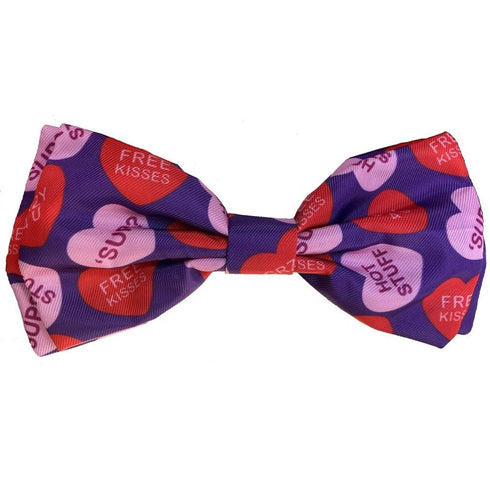 Huxley & Kent Convo Hearts Bow Tie Large - Poudre Pet & Feed Supply