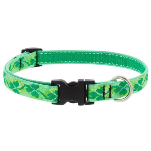 Lupine Adjustable Dog Collar 3/4" x 15-25" Shamrocks - Poudre Pet & Feed Supply