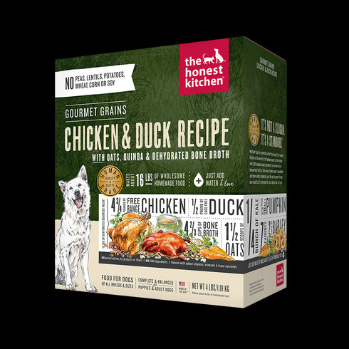 Honest Kitchen Gourmet Grains Chicken & Duck Dog Food 4lb - Poudre Pet and Feed Supply