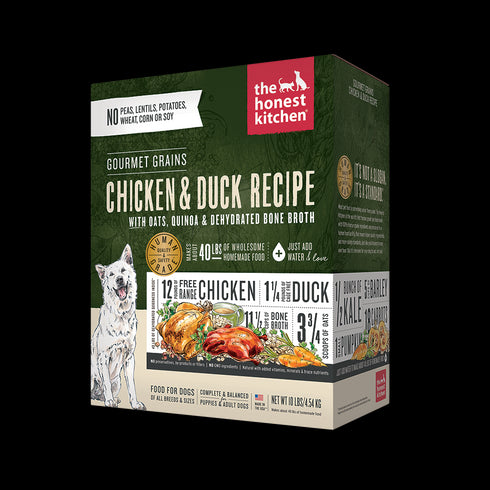 Honest Kitchen Gourmet Grains Chicken & Duck Dog Food 10lb - Poudre Pet and Feed Supply