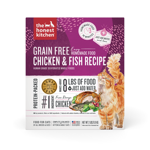 The Honest Kitchen Dehydrated Grain Free Chicken & Fish Cat Food 2lb - Poudre Pet and Feed Supply
