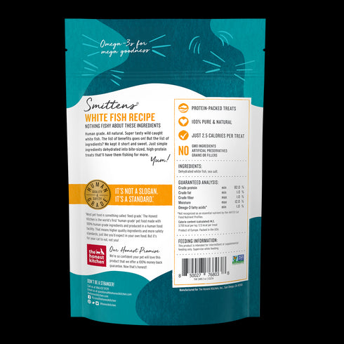 The Honest Kitchen Smittens Bites White Fish Cat Treats 1.5oz - Poudre Pet and Feed Supply