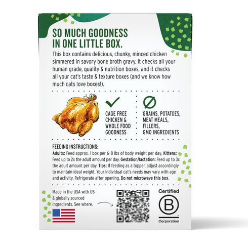 The Honest Kitchen Minced Chicken Grain Free Wet Cat Food 5.5oz - Poudre Pet and Feed Supply