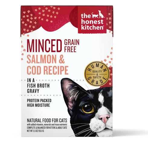 The Honest Kitchen Minced Salmon & Cod Grain Free Wet Cat Food 5.5oz - Poudre Pet and Feed Supply
