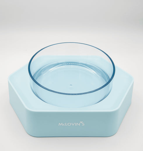 McLovin's Angled Single Bowl Blue - Poudre Pet and Feed Supply