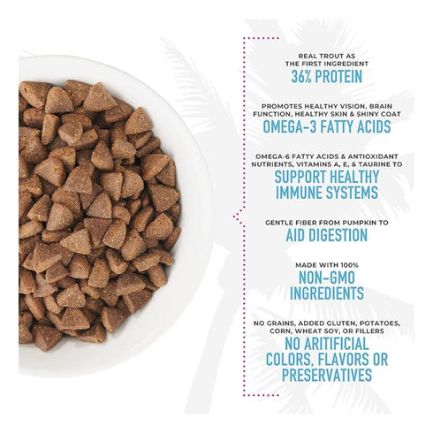 Tiki Cat Grain-Free Trout & Fish Meal Dry Cat Food - Poudre Pet and Feed Supply