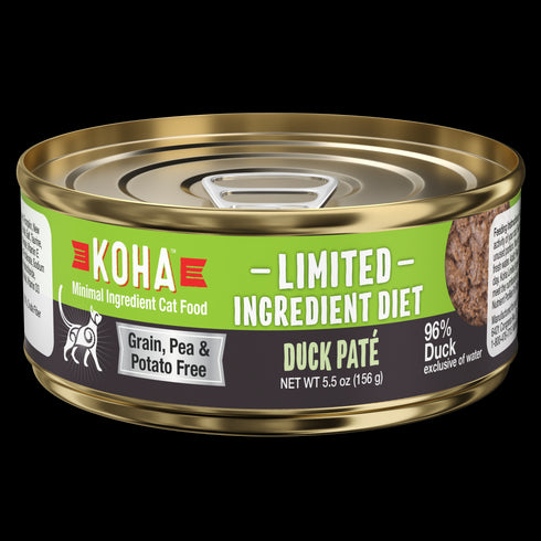 Koha Limited Ingredient Diet Duck Grain Free Pate Cat Food 5.5oz - Poudre Pet and Feed Supply