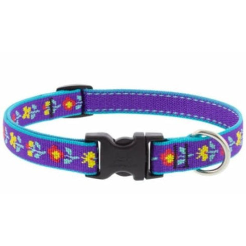 Lupine Pet Martingale Dog Collars 3/4" x 10"-14" Folk Flower - Poudre Pet & Feed Supply