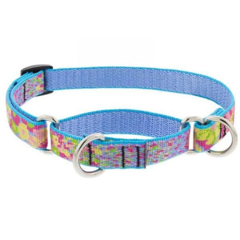 Lupine Pet Martingale Dog Collar 1" x 15"-22" Cottage Garden - Poudre Pet & Feed Supply 2