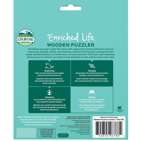 Oxbow Enriched Life Wooden Puzzler - Poudre Pet and Feed Supply