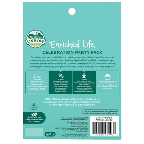 Oxbow Enriched Life Celebration Party Pack - Poudre Pet and Feed Supply