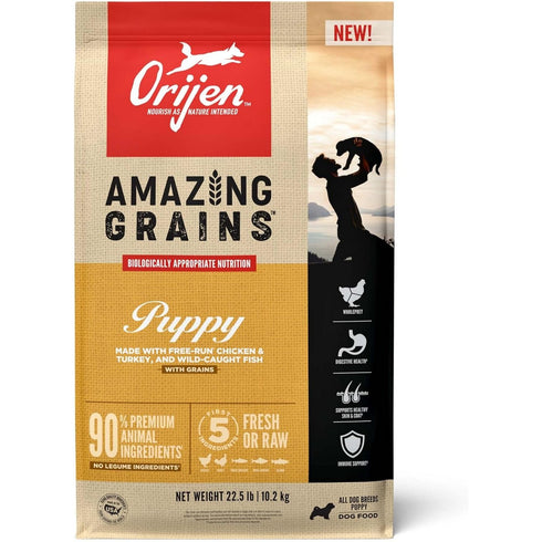 Orijen Amazing Grains Puppy Dry Dog Food 22.5lb - Poudre Pet and Feed Supply