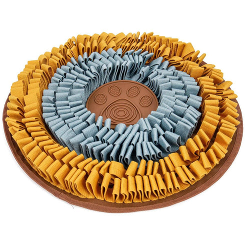 Injoya Cookie Blue & Orange Snuffle Mat for Dogs - Poudre Pet and Feed Supply