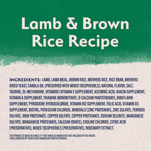 Natural Balance Limited Ingredient Diet Lamb & Brown Rice Recipe Dry Dog Food 24lb - Poudre Pet and Feed Supply