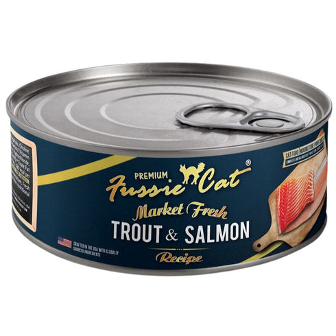 Fussie Cat Market Fresh Can Trout & Salmon Cat Food 5.5oz - Poudre Pet and Feed Supply