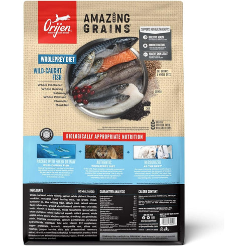 Orijen Amazing Grains 6 Fish Dry Dog Food 4lb - Poudre Pet and Feed Supply