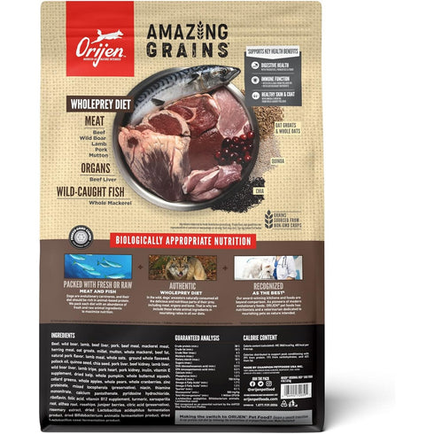 Orijen Amazing Grains Regional Red Dry Dog Food 4lb - Poudre Pet and Feed Supply