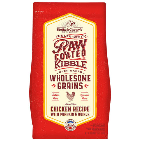 Stella an Chewys Chicken Recipe with Pumpkin & Quinoa Raw Coated Kibble Wholesome Grains 22lb - Poudre Pet and Feed Supply