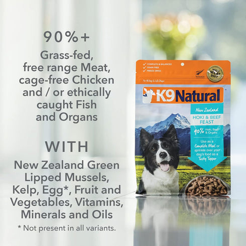 K9 Natural Chicken Feast Freeze-Dried Dog Food 17.6oz - Poudre Pet and Feed Supply