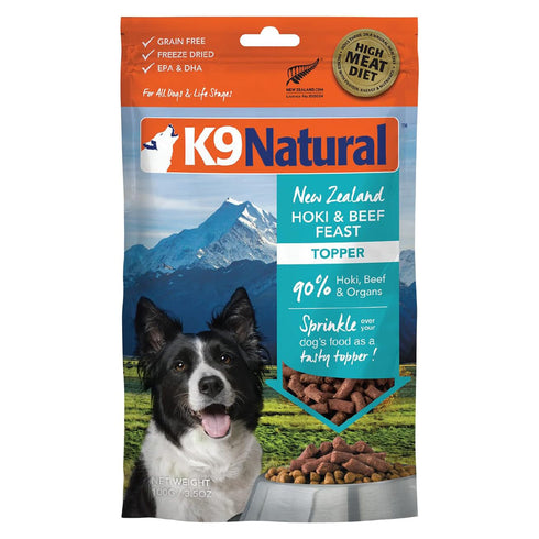 K9 Natural Hoki & Beef Feast Freeze-Dried Dog Food 5oz - Poudre Pet and Feed Supply