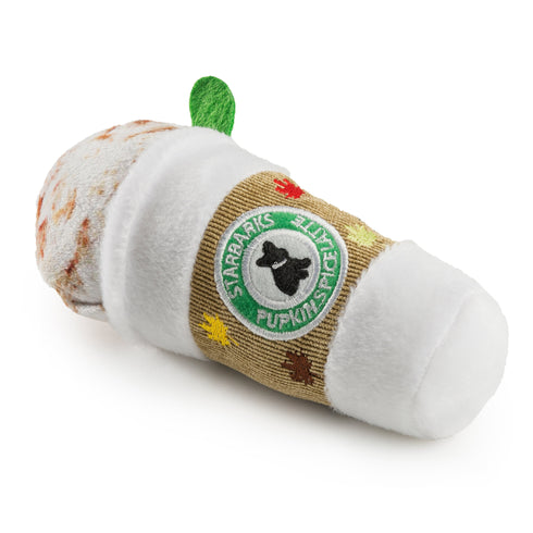 Haute Diggity Dog Starbarks Pupkin Spice Latte Dog Toy Large - Poudre Pet & Feed Supply 2