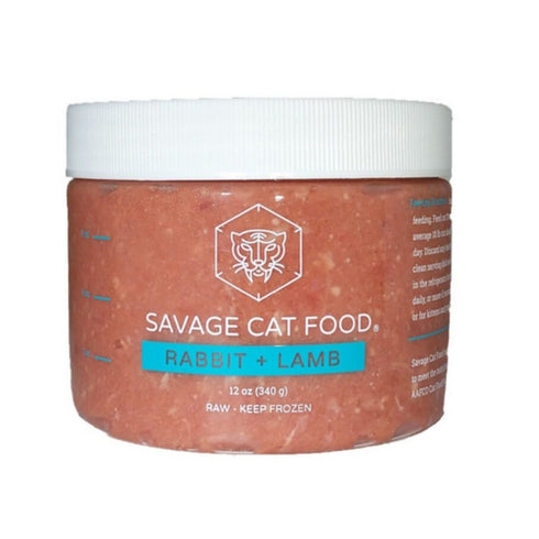 Savage Cat Rabbit & Lamb Cat Food Tube 12oz - Poudre Pet & Feed Supply