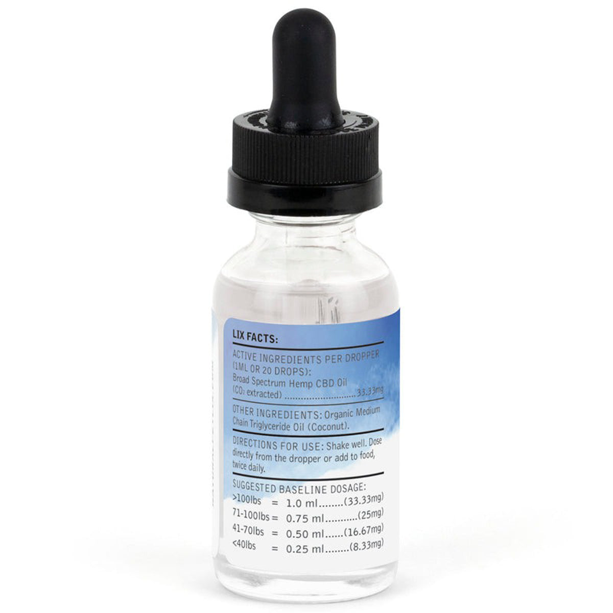 Lix Elixir for Dogs CBD Oil 1000mg – Poudre Pet and Feed Supply