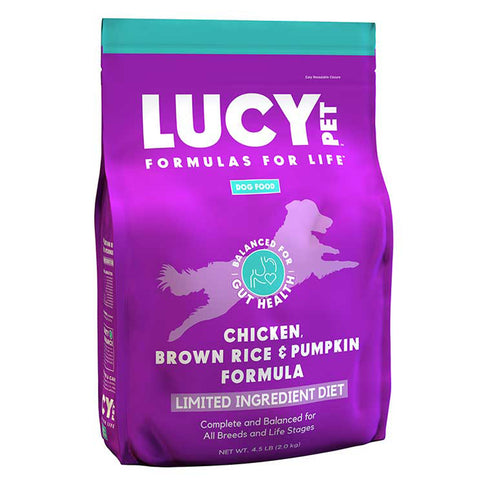 Lucy Pet Chicken Brown Rice Pumpkin Dry Dog Food 4.5lb - Poudre Pet and Feed Supply