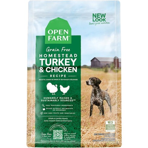 Open Farm Turkey & Chicken Grain-Free Dry Dog Food 22lb - Poudre Pet and Feed Supply