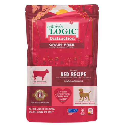 Nature's Logic Grain Free Distinction Red Recipe Dog Food 24lb - Poudre Pet and Feed Supply