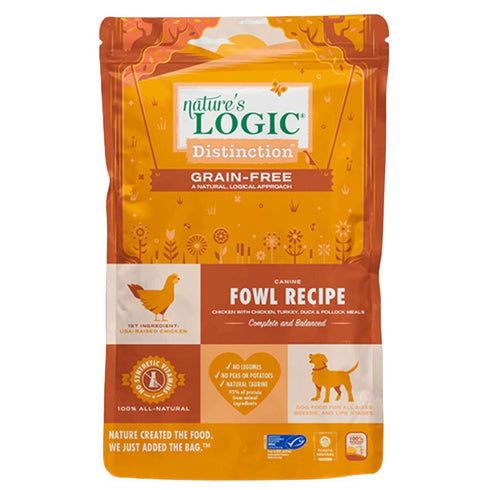 Nature's Logic Grain Free Distinction Fowl Recipe Dry Dog Food 4.4oz - Poudre Pet and Feed Supply