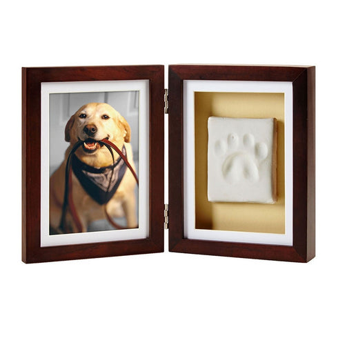 Pearhead Clay Pawprints Desk Frame Espresso - Poudre Pet & Feed Supply