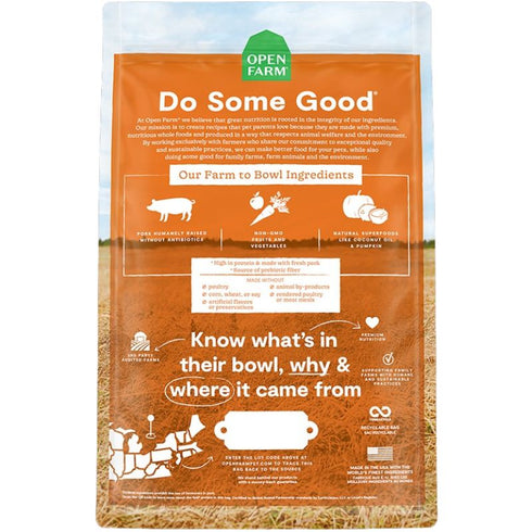 Open Farm Pork Veggies Grain-Free Dry Dog Food 22lb - Poudre Pet and Feed Supply