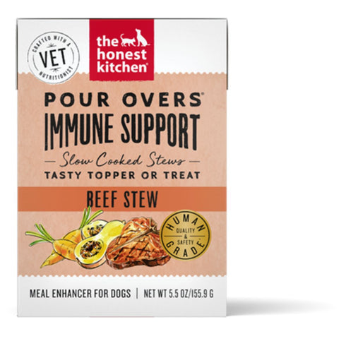 The Honest Kitchen Pour Overs Immune Support Beef Stew Dog Food Topper 5.5oz - Poudre Pet and Feed Supply