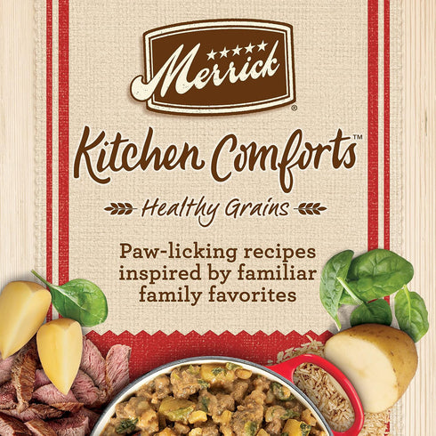 Merrick Kitchen Comforts Beef Tips & Rice Stew Canned Dog Food 12.7oz - Poudre Pet and Feed Supply