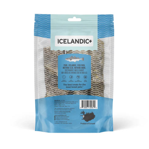 Icelandic+ Hand Wrapped Cod Skin Short 5" Chew Sticks for Dogs 3 Pack poudrefeed.com