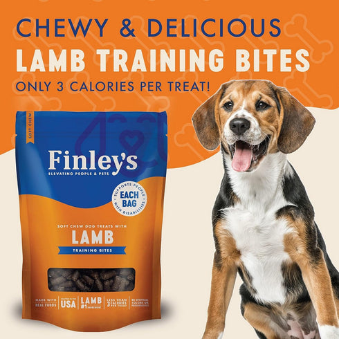 Finley's Lamb Recipe Soft Chew Training Bites Dog Treats 16oz - Poudre Pet and Feed Supply