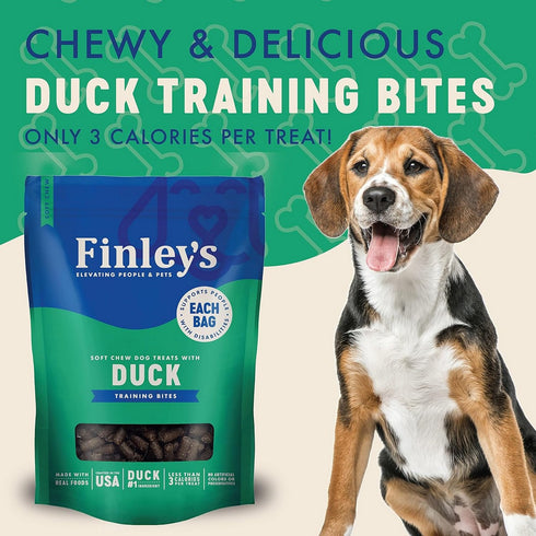 Finley's Duck Recipe Soft Chew Training Bites Dog Treats 6oz - Poudre Pet and Feed Supply
