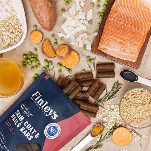 Finley's Skin Coat Nails Soft Chew Benefit Bars Dog Treats 16oz - Poudre Pet and Feed Supply