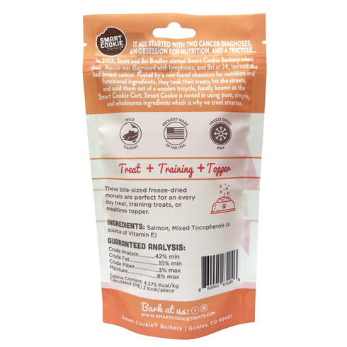 Smart Cookie Freeze Dried Salmon Bites Dog Treats 2oz - Poudre Pet and Feed Supply