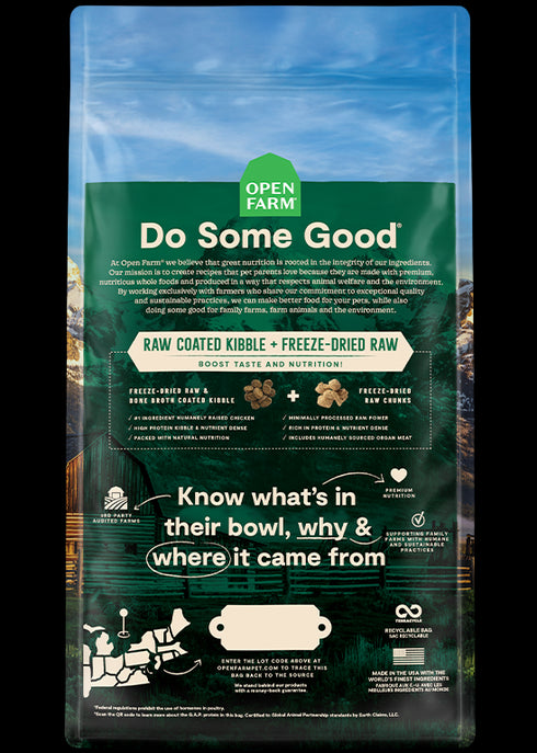 Open Farm Open Prairie Grain-Free RawMix Cat Food 8lb - Poudre Pet and Feed Supply