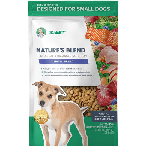 Dr. Marty Nature's Blend Freeze Dried Small Breed Dog Food 48oz - Poudre Pet and Feed Supply