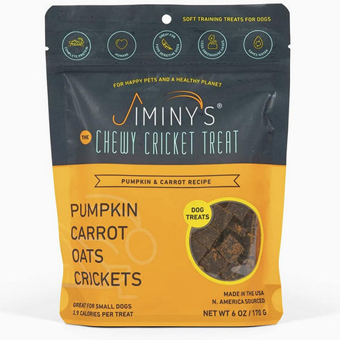Jiminy's Pumpkin Carrot Soft Dog Treats 6oz - Poudre Pet and Feed Supply
