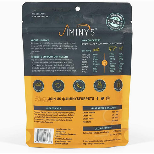 Jiminy's Pumpkin Carrot Soft Dog Treats 6oz - Poudre Pet and Feed Supply