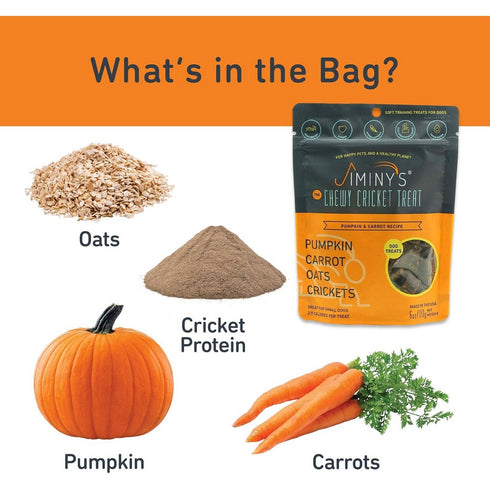 Jiminy's Pumpkin Carrot Soft Dog Treats 6oz - Poudre Pet and Feed Supply