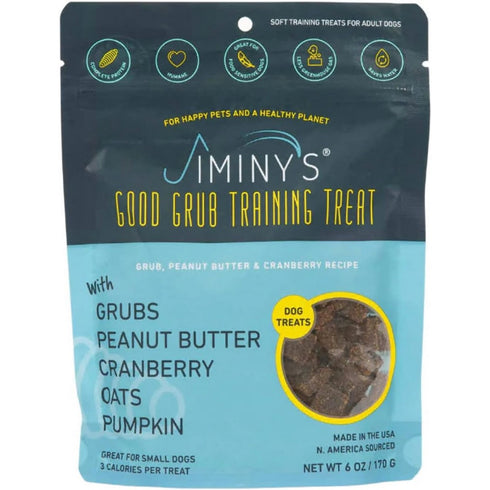 Jiminy's Soft Treat Peanut Butter Cranberry Dog Training Treats 6oz - Poudre Pet and Feed Supply