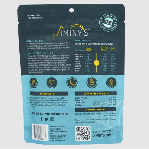 Jiminy's Soft Treat Peanut Butter Cranberry Dog Training Treats 6oz - Poudre Pet and Feed Supply